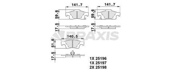 ARKA FREN BALATASI GRAND CHEROKEE IV WK / WK2 3.0CRD / 3.6 / 5.7 / 6.4 11 / 10