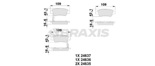 ARKA FREN BALATASI HONDA CRV 2.0 VTEC 2007-2012 CRV 1.6 2012->