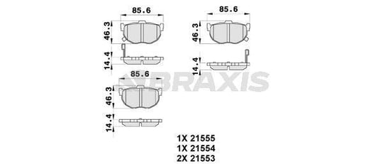 ARKA FREN BALATASI HYUNDAI ELANTRA 1996-2006 KIA CERATO 2004->