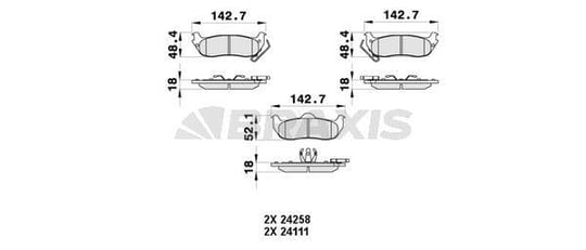 ARKA FREN BALATASI JEEP GRAND CHEROKEE III COMMANDER