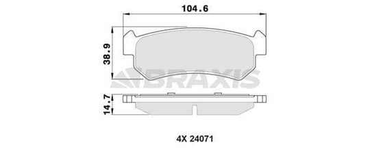 ARKA FREN BALATASI LACETTI 04 07 / NUBIRA 03 07