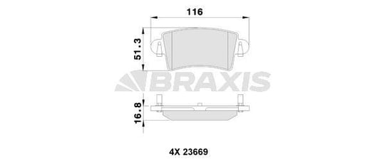 ARKA FREN BALATASI MASTER II MOVANO 1.9 / 2.5D / 2.8DTI TUM MODELLER (01 )