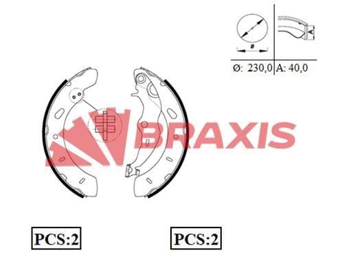 ARKA FREN BALATASI PABUC BMAX 12 /> FOCUS III 1.0 / 1.5TDCI / 1.6TI 11 /> TRANSIT COURIER 1.5TDCI 1.6