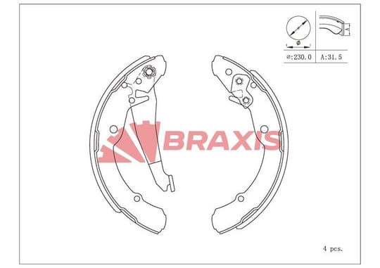 ARKA FREN BALATASI PABUC OCTAVIA ALL 96> CADDY 1,4 1,6 1,7SDI 1,9D 1,9SDI