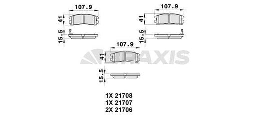 ARKA FREN BALATASI PAJERO PININ1.8 2.0 GDI 99>06 GALANT 1.8 2.0 92>06