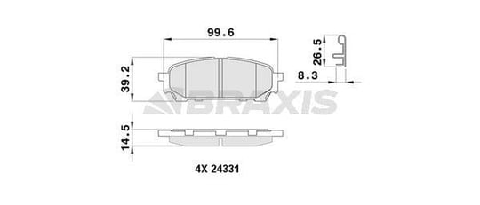 ARKA FREN BALATASI SUBARU IMPREZA 00-07 FORESTER SG 03-08