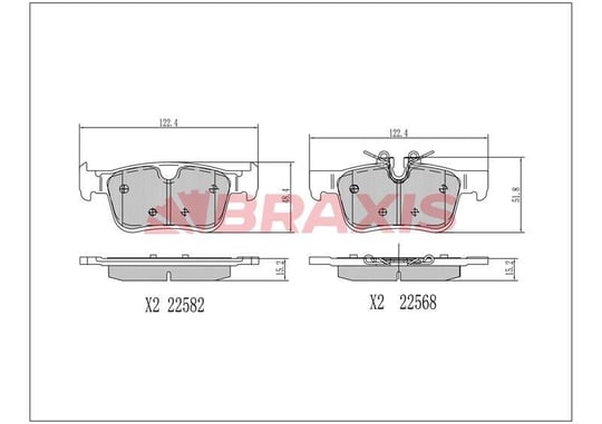 ARKA FREN BALATASI TAKIMI  VOLVO S90 II (234) 2.0 D3 16> V90 II (235, 236) 2.0 16> S60 III 20> V60 16> XC60 II 19> (16 INC)