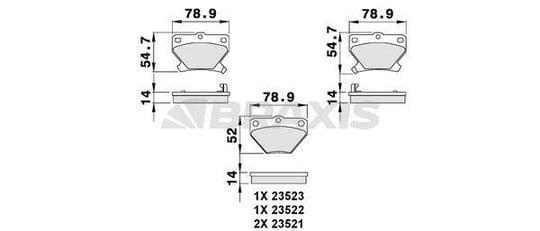 ARKA FREN BALATASI TOYOTA COROLLA 1.4 1.6 2002-2007 YARIS 1999-2006 VERSO 2001-2004