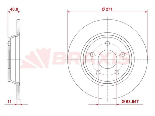 ARKA FREN DISK AYNA YENI FOCUS IV 18>