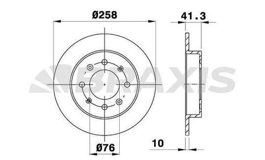 ARKA FREN DISK AYNASI 258 MM KIA CERATO 04>