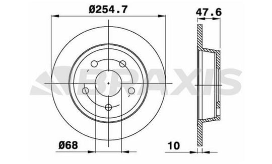 ARKA FREN DISK AYNASI A6 1.8T / 2.5TDI / 2.7T 2.5TDI / 2.7T 97>04