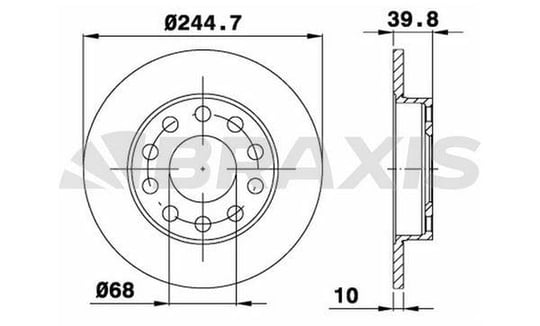ARKA FREN DISK AYNASI A80 91>94 A4 00>04 A4 AVANT 01>04 A4 CABRIOLET SEAT EXEO 08>