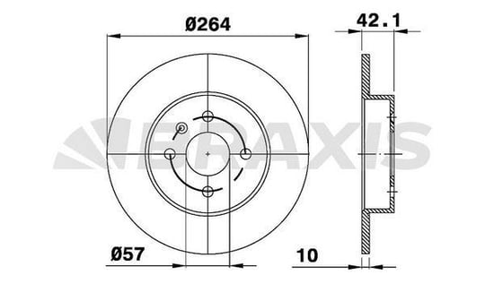 ARKA FREN DISK AYNASI ASTRA H MERIVA 1.6 16V.1.7DTI.1.8I 16V (05 / 03 ) COMBO TOUR 1.3 CDTI 16V.1.4 (