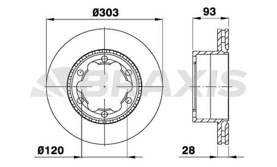 ARKA FREN DISK AYNASI CIFT TEKER CRAFTER SPRINTER 5T 06 / 06>