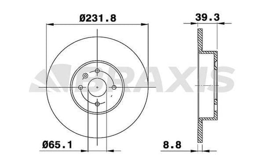 ARKA FREN DISK AYNASI CORDOBA 96>02 IBIZA III AROSA 00>04 POLO 96>01