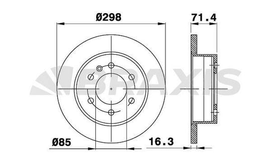 ARKA FREN DISK AYNASI CRAFTER 3T 5T 2.5TDI 04 / 06> SPRINTER 06 / 06>