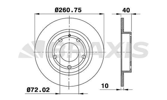 ARKA FREN DISK AYNASI DUZ MAZDA 626 2.0 FS 92>97 MX 6 2.0 2.5 2 5 92>97 261X5