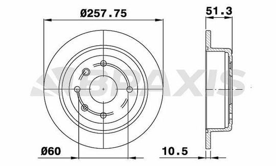 ARKA FREN DISK AYNASI EVANDA 2.0 03 / 05 LACETTI 1.4 16V / 1.6 / 1.8 03 / 05 NUBIRA SALOON ESTATE 1.6 / 1.8