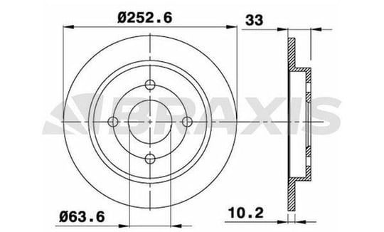 ARKA FREN DISK AYNASI FOCUS 98>05 FIESTA V 04>08 FISETA VI 13 /> SCORPIO 94>98 SIERRA 82>93 CAP: (253