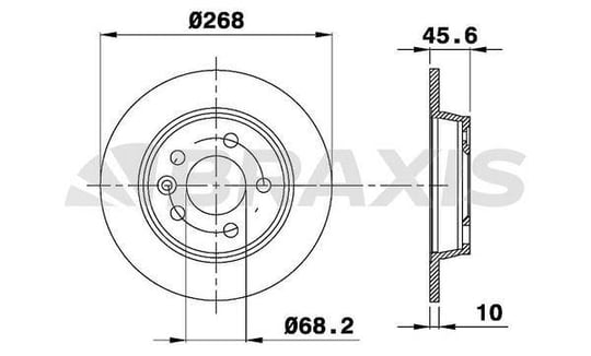 ARKA FREN DISK AYNASI GALAXY 1.9TDI / 2.0I / 2.3 16V / 2.8I V6 03 / 95 08 / 03