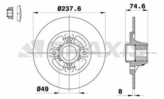 ARKA FREN DISK AYNASI GOLF III 1.6 1.8 1.9TD 2.0 (92 98) PASSAT 1.8 1.9TDI 2.0 2.2 (85 96) POLO 1.4 16