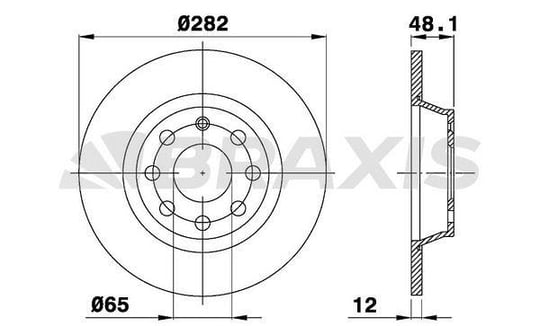 ARKA FREN DISK AYNASI GOLF V JETTA PASSAT 1.4TSI / 1.6 / 2.0 16V 01 / 04