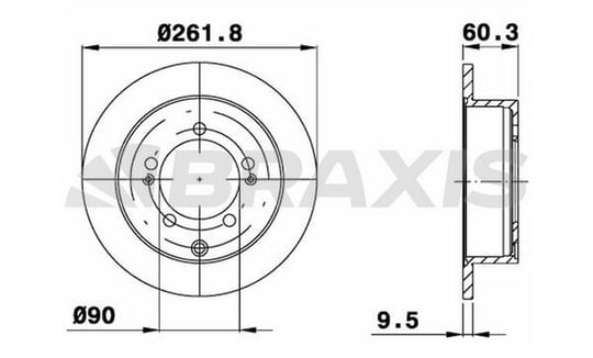 ARKA FREN DISK AYNASI MITSUBISHI PAJERO SHOGUN