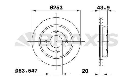 ARKA FREN DISK AYNASI MONDEO I / II 1.6 / 1.8 / 1.8TD / 2.0 / 2.5 92>00 COUGAR 2.5 98>01 HAVA SOGUTMAL
