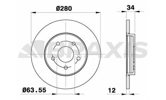 ARKA FREN DISK AYNASI MONDEO III 00>07 JAGUAR X TYPE 01>09 OLCU: (280 X 34)
