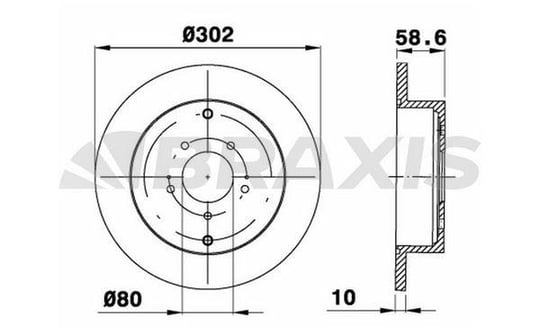 ARKA FREN DISK AYNASI OUTLANDER II 2.0 DI D / 2.2 DI D / 2.2 DI D 4WD / 2.4 07