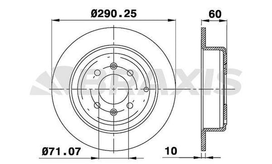 ARKA FREN DISK AYNASI P406 1.6 1.8 16V 1.9 1.9TD 2.0 16V 2.0T 2.1TD 95> COUPE 2.0 COUPE 3.0 V6 97