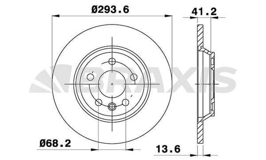 ARKA FREN DISK AYNASI SHARAN 2,8 V6 00>10 TRANSPORTER T4 1,9TD / 2,4D / 2,5 / 2,8 96>04 FORD GALAXY 2,8 V6 00>06 SEAT ALHAMBRA 1,9TD / 2,8 V6 00>06 