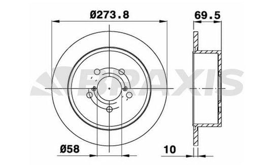 ARKA FREN DISK AYNASI SUBARU LEGACY 4 2.0I