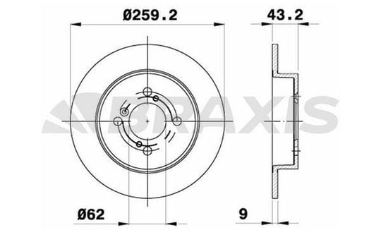 ARKA FREN DISK AYNASI SWIFT IV 10> 259X4