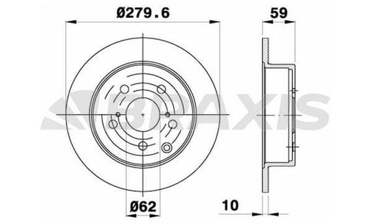 ARKA FREN DISK AYNASI TOYOTA AVENSIS 2.2D 4D
