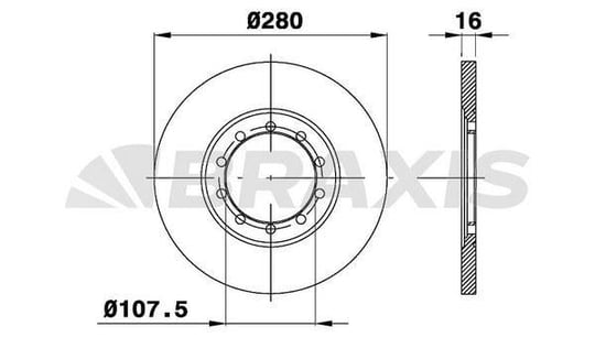 ARKA FREN DISK AYNASI TRANSIT V347 2.2TDCI / 2.4TDCI / 3.2TDCI 06>14 A.CEKER+ABSLI