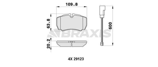 ARKA FREN DISK BALATA  TRANSIT V347 JUMBO 3,2TDCI 200PS 07>14 ARKA CIFT TEKER - IVECO DAILY III 29 L 14 IV / V 99>