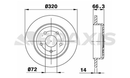 ARKA FREN DISKI (5 BIJON) JEEP GRAND CHEROKEEIII (WH. WK) 3.0 CRD V8 4X4 05 10 JEEP COMMANDER (XK. XH)3.0 CRD 4X4 06 10