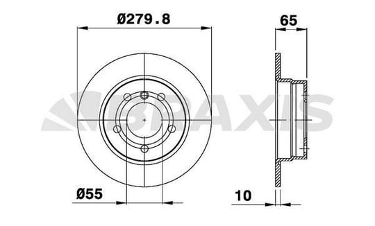 ARKA FREN DISKI BMW E81 E87 N43 N45 N46 M47 05>11