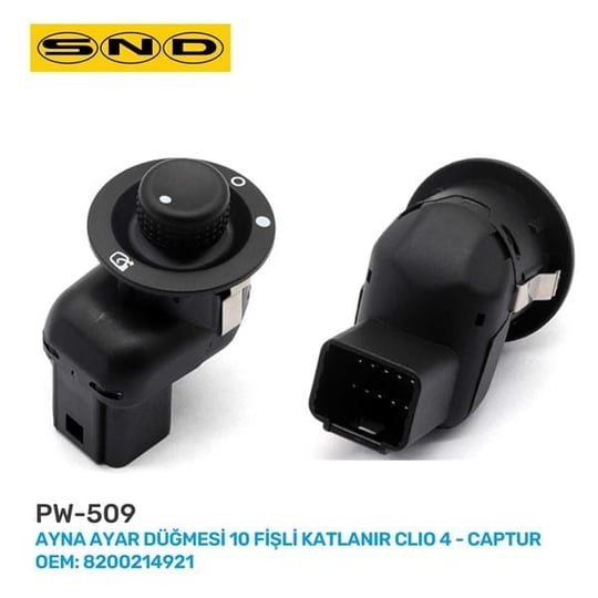 AYNA AYAR DÜĞMESİ 10 FİŞLİ KATLANIR CLIO 4 CAPTUR OEM: 8200214921