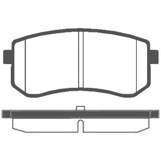 FREN BALATASI ARKA HYUNDAI I10 08-12 KIA PICANTO 04-10
