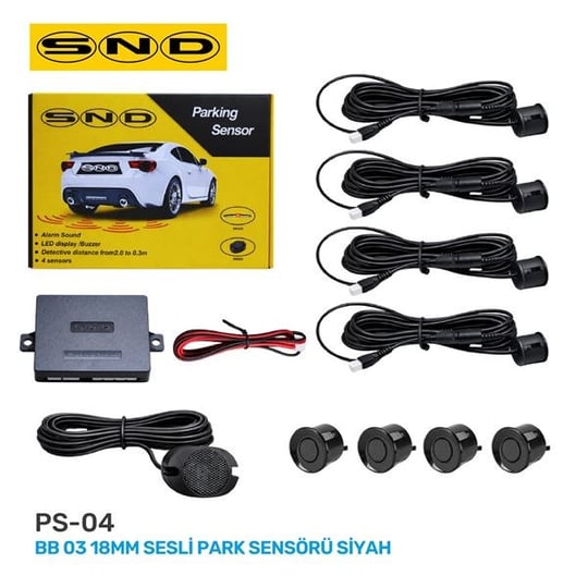 BB 03 18MM SESLİ PARK SENSÖRÜ SİYAH
