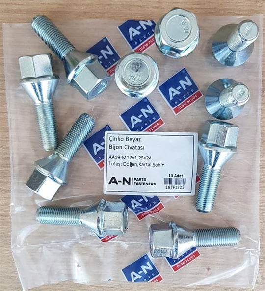 BİJON CİVATASI GALVANİZLİ AA19 - M12×1.25 x M131 701237