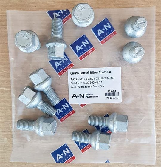 BİJON CİVATASI MERCEDES KISA AA17 - M12×1.50×2 777102