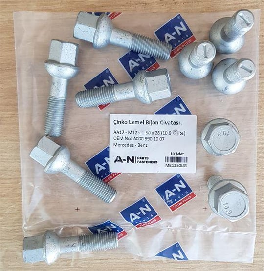 BİJON CİVATASI MERCEDES UZUN AA17 - M12×1.50×2 777100