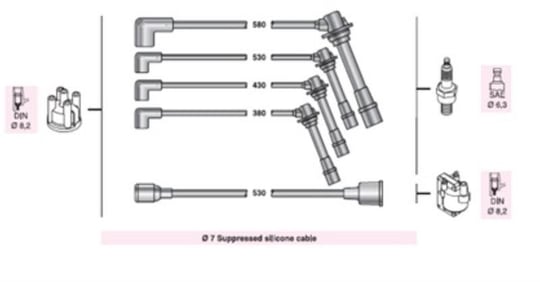 BUJI KABLOSU 323 1.8İ BP 4WD GT 16V DOHC (AMZ623)