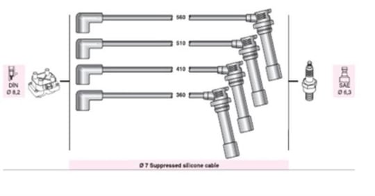 BUJI KABLOSU 323 F V SP V 1.5İ 16V Z501 Z5 (AMZ625)