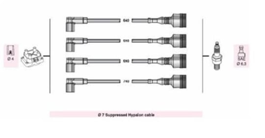 BUJI KABLOSU ALFA 145 1.6İE ALFA 146 1.6İE (AAR707)