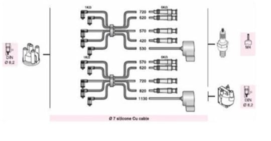 BUJI KABLOSU ALFA 164 2.0İ T.SPARK (AAR711)