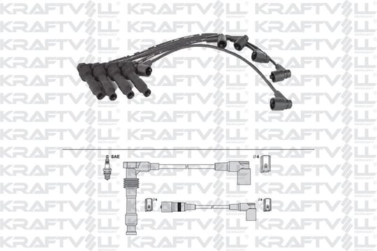 BUJI KABLOSU ASTRA F 2,0 16V 91>98 VECTRA A 2,0 16V 88>95 (SILIKON KABLO)